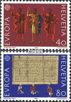 Produktbild von Briefmarken Schweiz 1982 Mi 1221-1222 (kompl.Ausgabe) postfrisch Europa