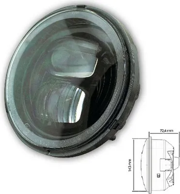 Produktbild von Scheinwerfereinsatz-LED Pearl 5-3/4 schwarz