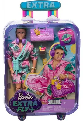 Image de Poupee ken voyage en tenue de plage - barbie extra fly - mattel - hnp86