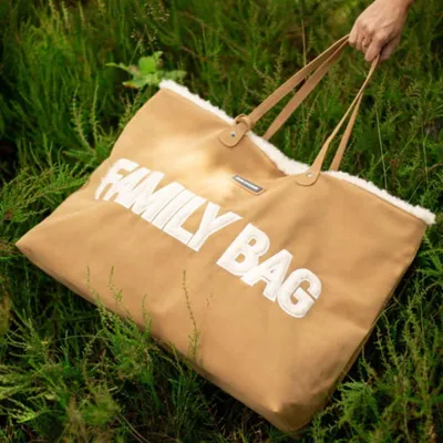 Imagen del producto de Childhome Family Bag, estilo ante - Gran bolso familiar de 55x40 cm para viajes