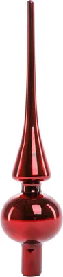 Produktbild von TrendLine Christbaumspitze aus Glas 26 cm ochsenblut glänzend