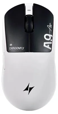 Immagine prodotto di Mouse da gaming wireless ATK Dragonfly A9 Air Ultimate, ultraleggera, 8000Hz, 42k DPI, colore bianco opaco