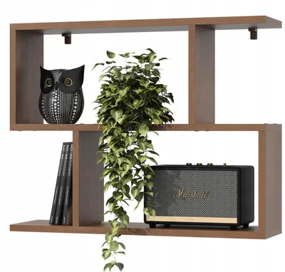 Image de Étagère murale 70 cm – Étagère suspendue en MDF – Bibliothèque pour le salon, la chambre à coucher ou la cuisine
