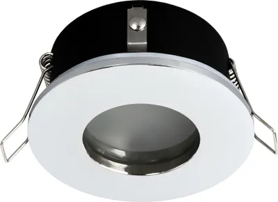 Produktbild von Einbauspot GU10 Einbaustrahler Badezimmer Einbaurahmen IP44 Einbauleuchte Deckenspot RIK.5 Chrom Poliert