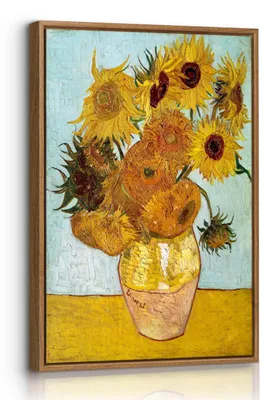 Immagine prodotto di Quadri decorativi di girasoli di Van Gogh, con cornice