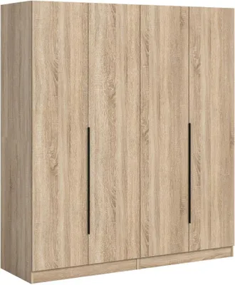 Produktbild von Kopenhagen Kleiderschrank 4 Türen Eiche Nachbildung.