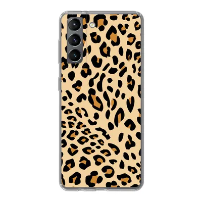 Produktbild von MuchoWow® Handyhülle Schutzhülle Hülle für Samsung Galaxy S21 Tiermuster - Panther - Leopard Silikon Softcase Handy Hülle - Softcase