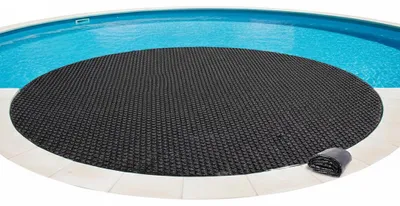 Produktbild von Mucola Poolfolie Solarplane Poolheizung Solarheizung Wärmeplane Einbaubecken Quick-Up-Pools Stahlwandbecken - Schwarz Ø 457cm