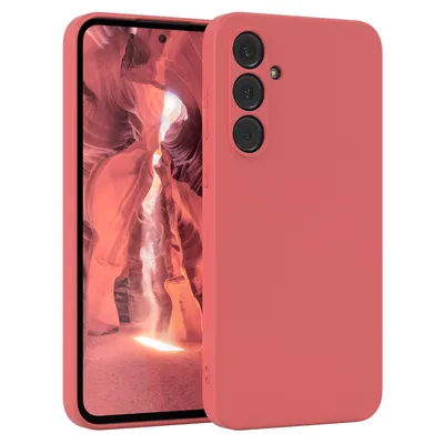 Produktbild von EAZY CASE - TPU Hülle für Samsung Galaxy A55, TPU Case stoßfeste Handyhülle, weiches Cover mit Kameraschutz, Silikonhülle in Rot
