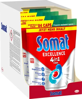 Produktbild von SOMAT Excellence 4in1 Caps 4x 84 AW 1,520 kg