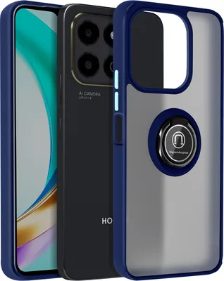 Produktbild von Avizar, Handyhülle für Honor X6b Metallring, Video-Halterung, Nachtblau