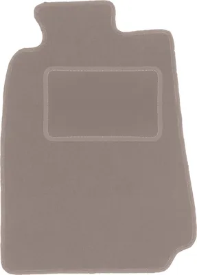 Produktbild von Fahrerfußmatte Velours beige passend für Mercedes CLK W208 (1997-2003, Coupe) – mit Befestigungen – passgenau