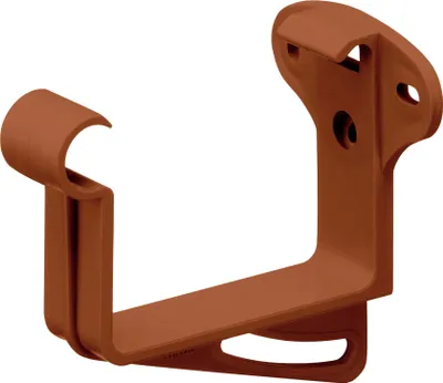 Produktbild von INEFA Stirnbretthalter, Rinnenhalter kastenförmig NW83 / 83mm Braun Dachrinnenhalter aus PVC-U Kunststoff für Kastenrinnen,  Germany