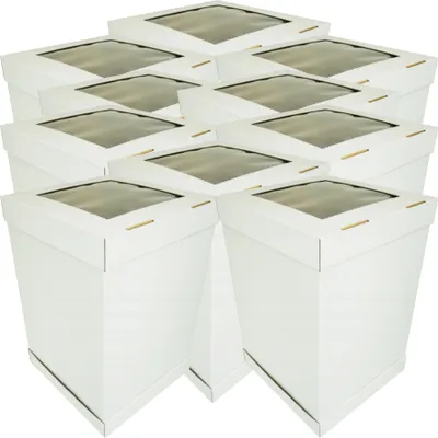 Produktbild von Verpackung Kuchen 30x30x45cm 10 Stück Tortenschachtel MIT AUGE
