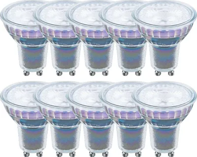 Produktbild von 10 x LED Premium Glas Reflektor GU10 6W = 50W 450lm warmweiß 2700K 38°