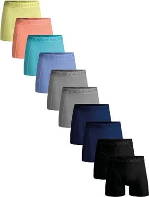 Produktbild von Muchachomalo Herren Boxershorts – 10er Pack – Baumwolle Stretch – Bequeme Unterwäsche – Größe M - U-LCSOLID1010-99