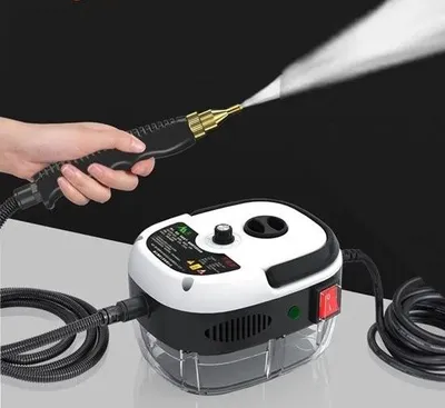 Image de Nettoyeur à vapeur - Nettoyeur de taches - Nettoyeur de tapis - Cuisine - Hotte aspirante - Salle de bain - 2500 W - 220 V - 105 °C