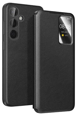 Produktbild von Avizar, Smart View Hülle mit Kartenfach für Samsung Galaxy S26 Plus, Schwarz