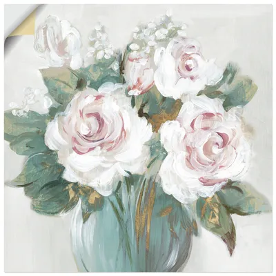 Produktbild von ARTland Wandbild, selbstklebend Goldener Blumenstrauß Größe: 70x70 cm
