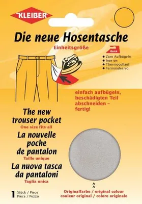 Produktbild von KLEIBER Quick-Ersatzhosentasche Maße: 230 mm x 185 mm hellgrau