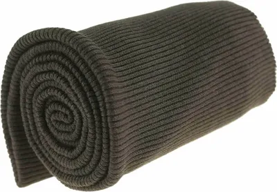 16x80cm Bündchen Strickbündchen Bündchenstoff Baumwolle graubraun