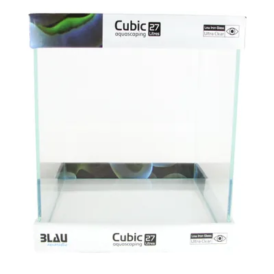 Produktbild von BLAU Cubic Aquascaping 27 Liter Cube Weißglas 30x30x30cm