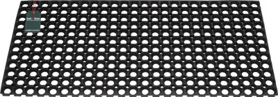 Zdjęcie produktu dla KOTARBAU® Gumowa wycieraczka azurowa Mata czyszczaca Mata do drzwi Czarna Wytrzymala Wymiary 50 x 100 cm