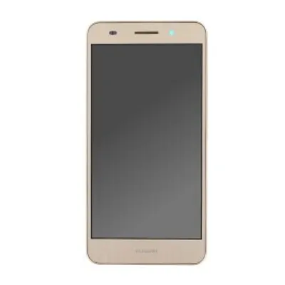 Produktbild von Original Display für Huawei Y6II Compact LCD + Rahmen Gold 02350VUK