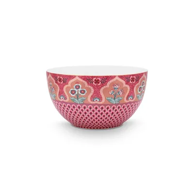 Produktbild von PIP STUDIO Flower Festival scallop deco Bowl dark pink 18 cm