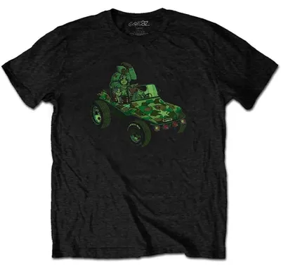 Obrázek produktu pro Gorillaz Group Green Geep (Back Print) Black XL Tričko