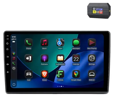 Image de Autoradio Android 10 pouces 64 GB pour Skoda Fabia (2007-2014) avec CarPlay, Android Auto, navigation et Bluetooth