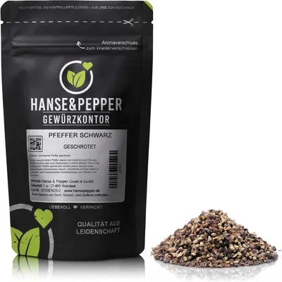 Produktbild von 100g Pfeffer Schwarz geschrotet