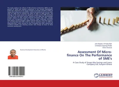 Produktbild von Assessment Of Micro-finance On The Performance of SME's