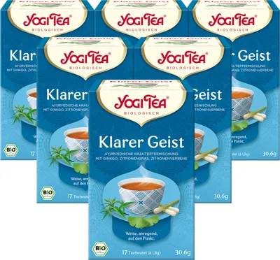 Produktbild von 6 x YOGI TEA Klarer Geist | 6 x 30,6g