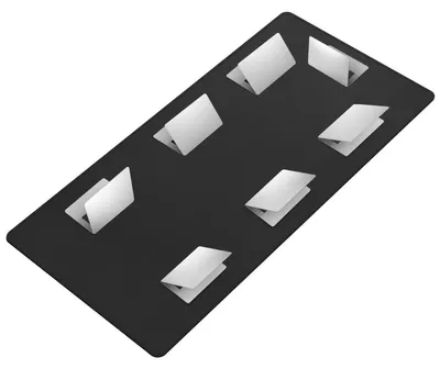 Immagine prodotto di Tappetino per scrivania, dimensioni 200 x 100 cm, nero, impermeabile, aspetto in pelle