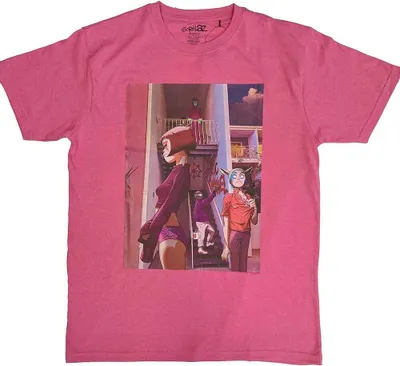 Immagine prodotto di Gorillaz - Maglietta "The Static Channel" per uomo/donna Unisex RO11060 (XXL) (Rosa)
