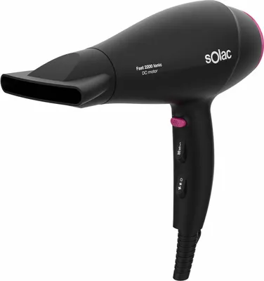 Zdjęcie produktu dla Solac SH7083, DC, Czarny, Plastik, Oczko do wieszania, 1,7 m, CE&RoHS