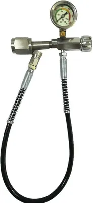 Produktbild von Adapter do napełniania karabinu pneumatycznego do paintballa adapter do ładowania adapter zanurzeniowy butla PCP + wąż 60CM 0-4500PSI