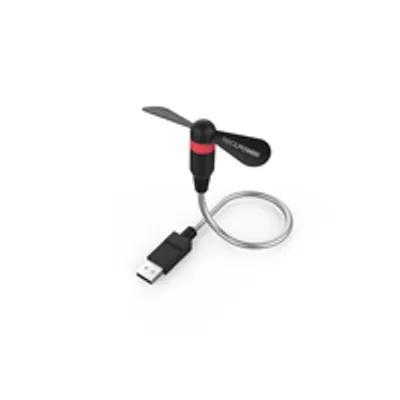 Produktbild von RealPower USB mini Ventilator  schwarz   USB-A (flexibel)