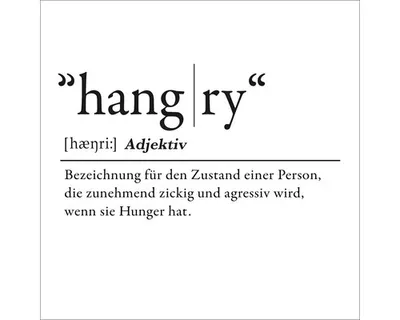 Produktbild von Glasbild Hangry GLA2728 30x30 cm