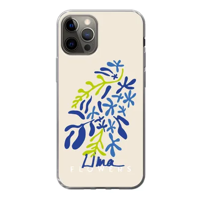 Produktbild von MuchoWow® Handyhülle Schutzhülle Hülle für iPhone 13 Pro Blume - Blätter - Lima Silikon Softcase Handy Hülle - Handy-Tasche