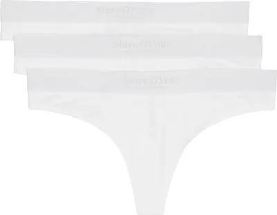 Produktbild von Marc O'Polo Damen String 3-Pack Essentials - Weiss - Größe M