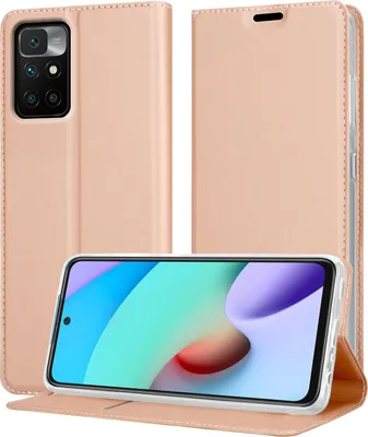 Produktbild von Cadorabo Handyhülle für Xiaomi RedMi 10 Schutz Hülle in Rosa Cover Etui Book Case Booklet