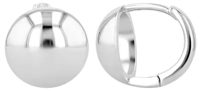 Produktbild von Akzent Damen Ohrring  "Buton" aus 925 Sterlingsilber, rhodiniert, langlebig