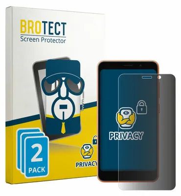 Produktbild von 2x BROTECT Sichtschutzfolie für Ulefone Note 22 Anti-Spy Privacy Sichtschutz Blickschutz Folie Blaulicht-Schutz