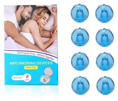 Image de Clip nasal anti-ronflements, conception confortable, réutilisable, lot de 8 pièces avec boîte
