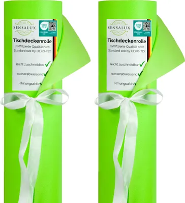 Produktbild von Sensalux Tischdeckenrollen-Set, 2 Stück, 1,18m x 40m Apfelgrün