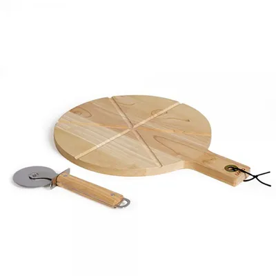 Zdjęcie produktu dla Livoo Zestaw desek do krojenia pizzy drewnianych 30 cm