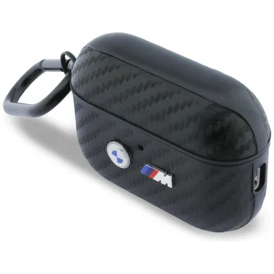 Produktbild von Hülle für AirPods Pro 3, BMW M Carbon Metal Logo, Schwarz Karbon