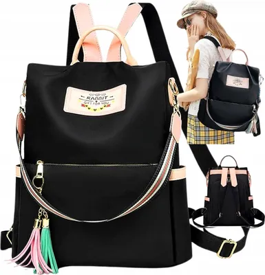 Immagine prodotto di Zaino nero - Versatile - Urbano - Spazioso - Impermeabile - Confortevole - Elegante - Durevole